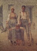 Jean Francois Millet Peasant family Sweden oil painting artist